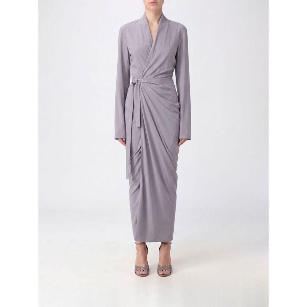 Rick Owens Women Asymmetric Silk Blend Dress Rick Owens